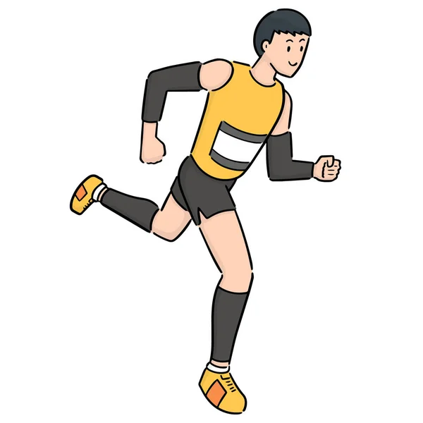 Vector Del Hombre Corriendo — Vector de stock