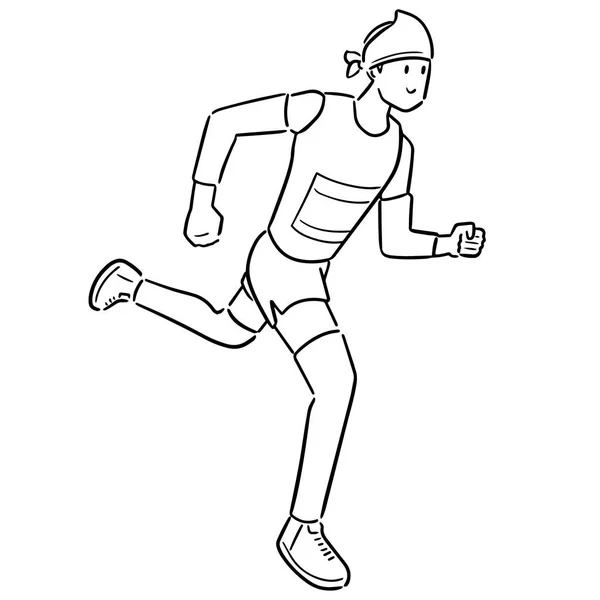 Vector Del Hombre Corriendo — Vector de stock