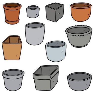 çömlek vektör kümesi