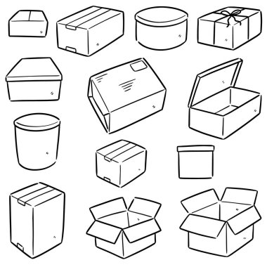 kutu vektör kümesi