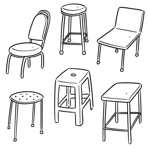 椅子的向量集 — 图库矢量图片