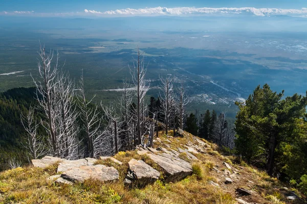 Vista da montanha para a aldeia Arshan — Fotografia de Stock