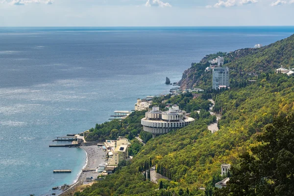 Вид на крымское побережье Черного моря — стоковое фото