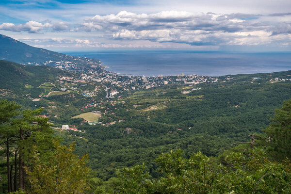 View of Yalta from mountain Ai-Petri