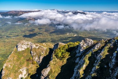 Dağ Demerdzhi, sisin içinde sarılmış