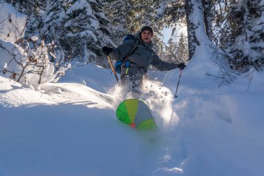 Freeride Khamar-Daban dağlarda