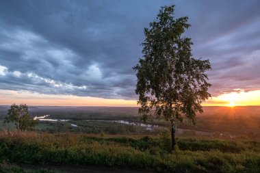 Irkut Nehri güzel gün batımı