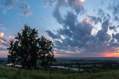 Irkut Nehri güzel gün batımı