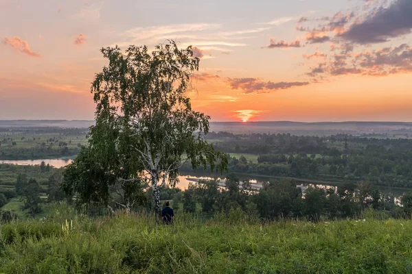 Irkut Nehri güzel gün batımı