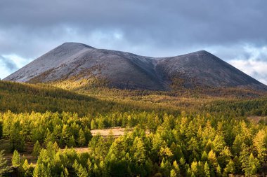 güzel dağ karla kaplı
