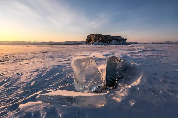 Blick auf die Insel Borga-Dagan im Baikalsee — Stockfoto