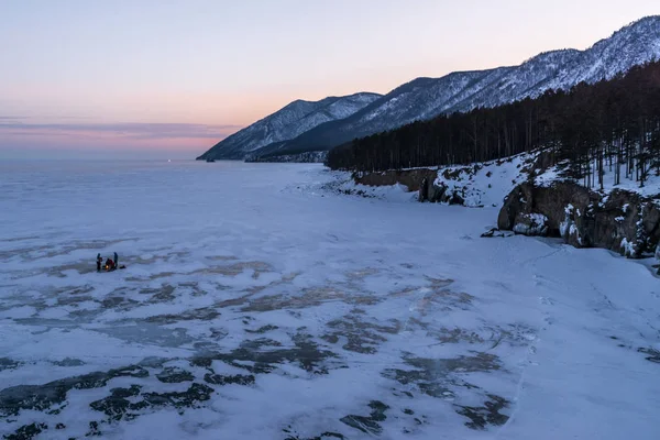 Tarde de invierno en el lago Baikal —  Fotos de Stock