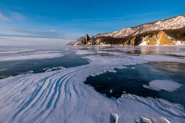 Mañana en Sandy Bay en el lago Baikal —  Fotos de Stock