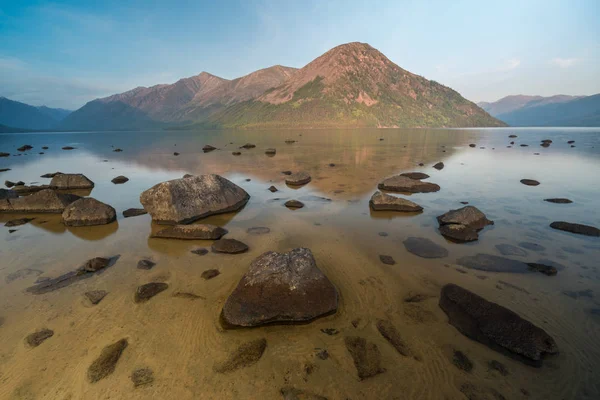 Transparent bottom of lake Frolikha