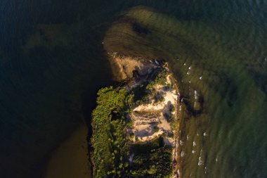 Yarki Adası 'nın havadan görünüşü. Kuzey Baykal