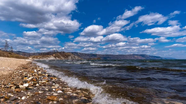 Badai Musim Semi Danau Baikal — Stok Foto