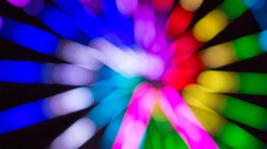 Gece uzun pozlama eğlence parkı