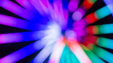 Gece uzun pozlama eğlence parkı