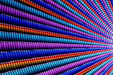 Gece uzun pozlama eğlence parkı