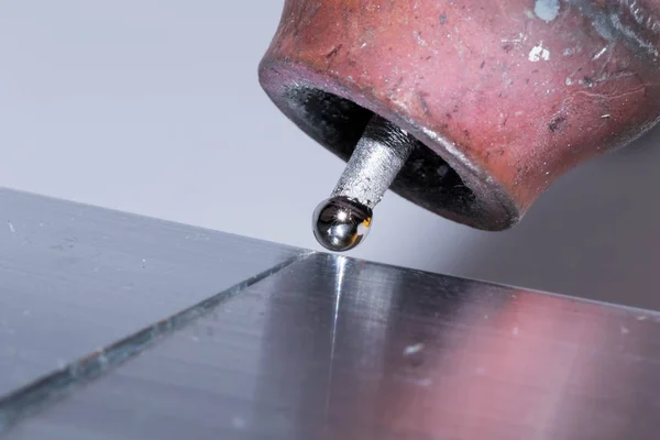 TIG welding of aluminum — Stock Photo, Image
