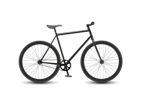 Швидкість гоночний велосипед ізольовано на білому тлі . — стоковий вектор