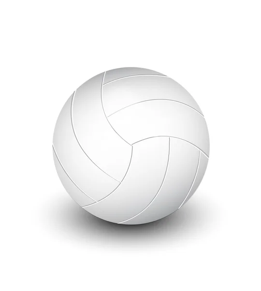 Ilustración de pelota de voleibol. Vector aislado sobre fondo blanco. Equipamiento deportivo. juego — Archivo Imágenes Vectoriales