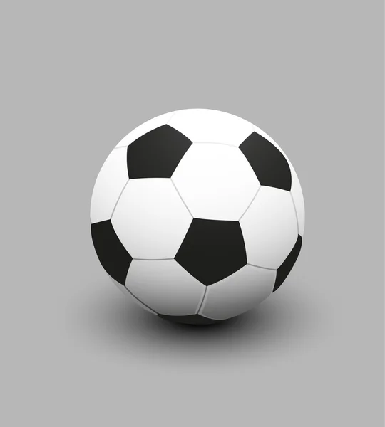 Vector Illustration of Isolated Football Soccer Ball. — Stock Vector