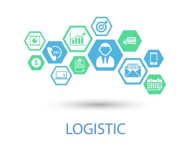 Seo entegre ince çizgi sembolleri. Bağlı düz tasarım simgeleri ile modern doğrusal stil vektör kavramı. Dijital ağ, strateji, analitik, sosyal medya ve pazar için soyut arka plan