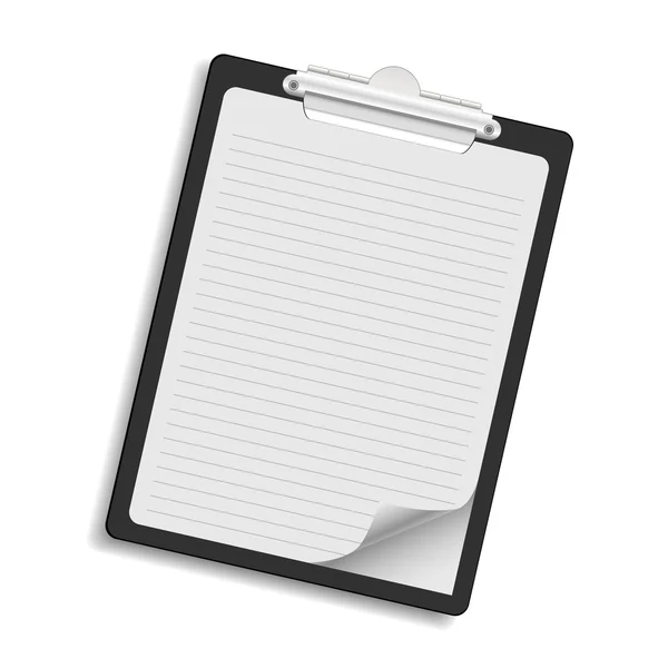 Verticale notebook, geïsoleerd op zuiver wit. Vector. — Stockvector