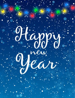 Noel arka plan. Yeni Yılınız Kutlu Olsun. Vektör çizim.