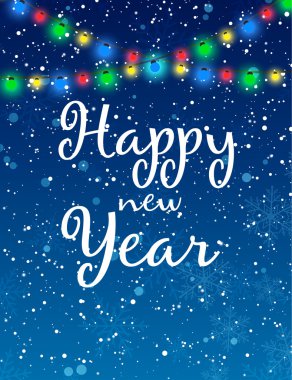 Noel arka plan. Yeni Yılınız Kutlu Olsun. Vektör çizim.