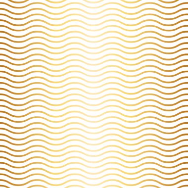 Altın dalgalar degrade ve beyaz arka plan deseni.