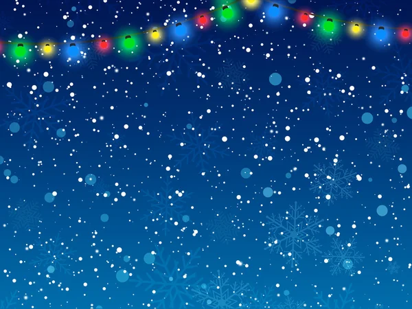 Weihnachtlicher Hintergrund. Frohes neues Jahr. Vektorillustration. — Stockvektor