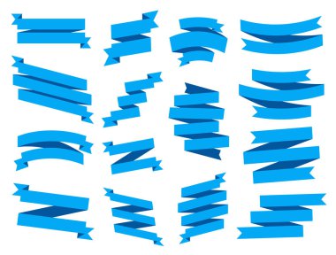 Kurdele vektör simgesi beyaz arka plan üzerinde ayarlayın. Afiş Aksesuar ve Hediyelik şekiller illüstrasyon izole. Noel etiket ve dekorasyon app ve web için. Etiket, rozet ve sınır koleksiyonu.