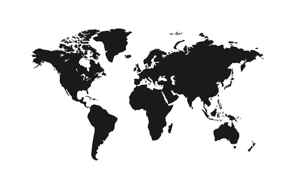 Mundo político Mapa vetorial Ilustração . — Vetor de Stock