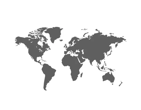 Mappa del mondo politico vettoriale Illustrazione . — Vettoriale Stock
