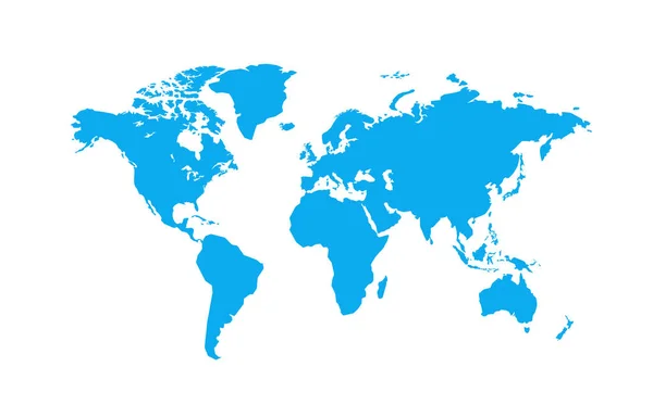 Mappa del mondo politico vettoriale Illustrazione . — Vettoriale Stock