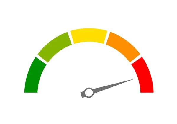 Ilustração do vetor de ícone de medição de velocidade isolada no fundo branco —  Vetores de Stock