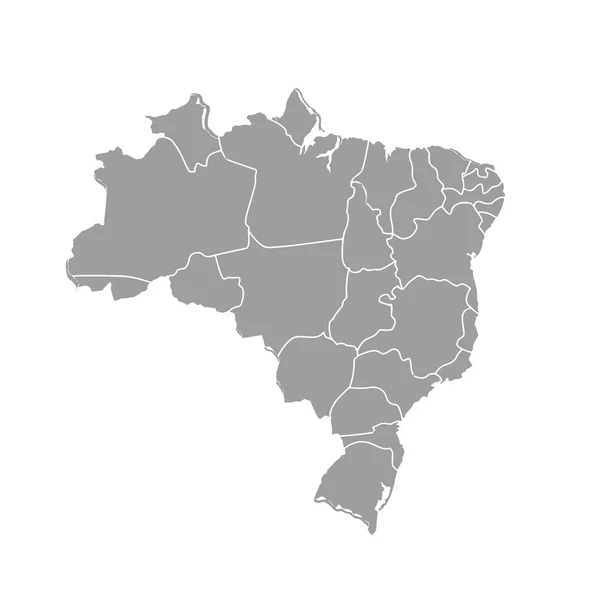 Kaart van Brazilië — Stockvector