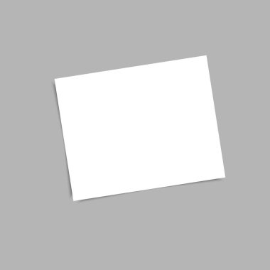 beyaz boş adı kart illüstrasyon.