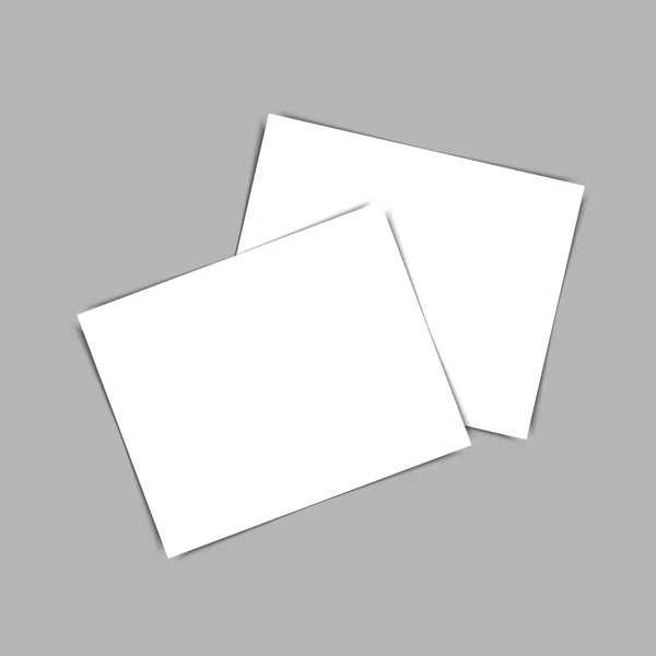 Illustrazione bianca della scheda di nome vuoto . — Vettoriale Stock