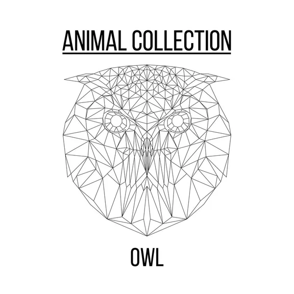 Geometrik baykuş kafası