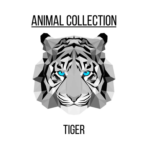 Геометричні тигр голова Ліцензійні Стокові Ілюстрації