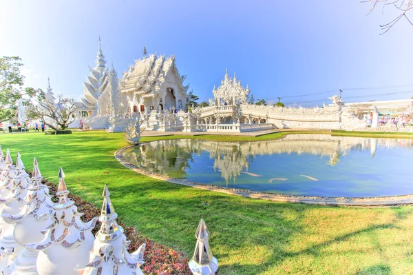 Wat Rong Khun, Chiang Rai, Thaialnd — стокове фото