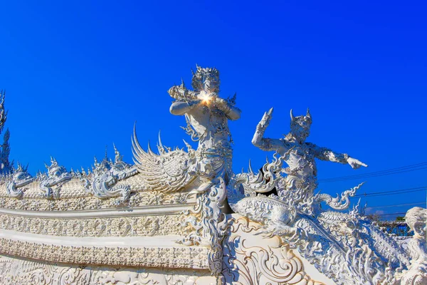Wat Rong Khun, Chiang Rai, Thaialnd — Foto de Stock