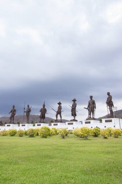 Yedi Tayland kralları, Rajabhakit Park, Hua Hin, Prachuab Khiri Khan bronz heykel