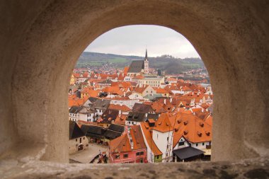 Cesky Krumlov güzel sahne
