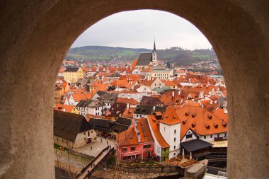 Cesky Krumlov güzel sahne