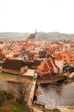 Cesky Krumlov güzel sahne