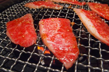 Sigorta primi ham Wagyu Japon sığır sıcak ızgara